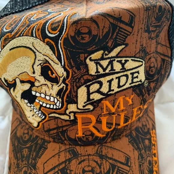 My Ride My Rules Born Reckless cap hat - Picture 2 of 9